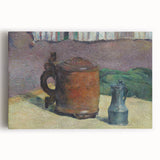 Impressionist Landscape - River and Mountains Wall Art Print