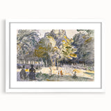 Impressionist Seaside Landscape - Beach and Ocean Wall Art Print