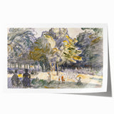 Impressionist Seaside Landscape - Beach and Ocean Wall Art Print