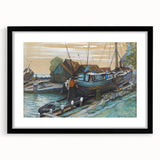 Abstract Modern Art: Drydock Serenity by Piet Mondrian