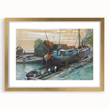 Abstract Modern Art: Drydock Serenity by Piet Mondrian