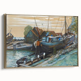 Abstract Modern Art: Drydock Serenity by Piet Mondrian