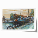 Abstract Modern Art: Drydock Serenity by Piet Mondrian