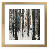 Monochrome Forest – Abstract Birch Tree Canvas & Framed Art