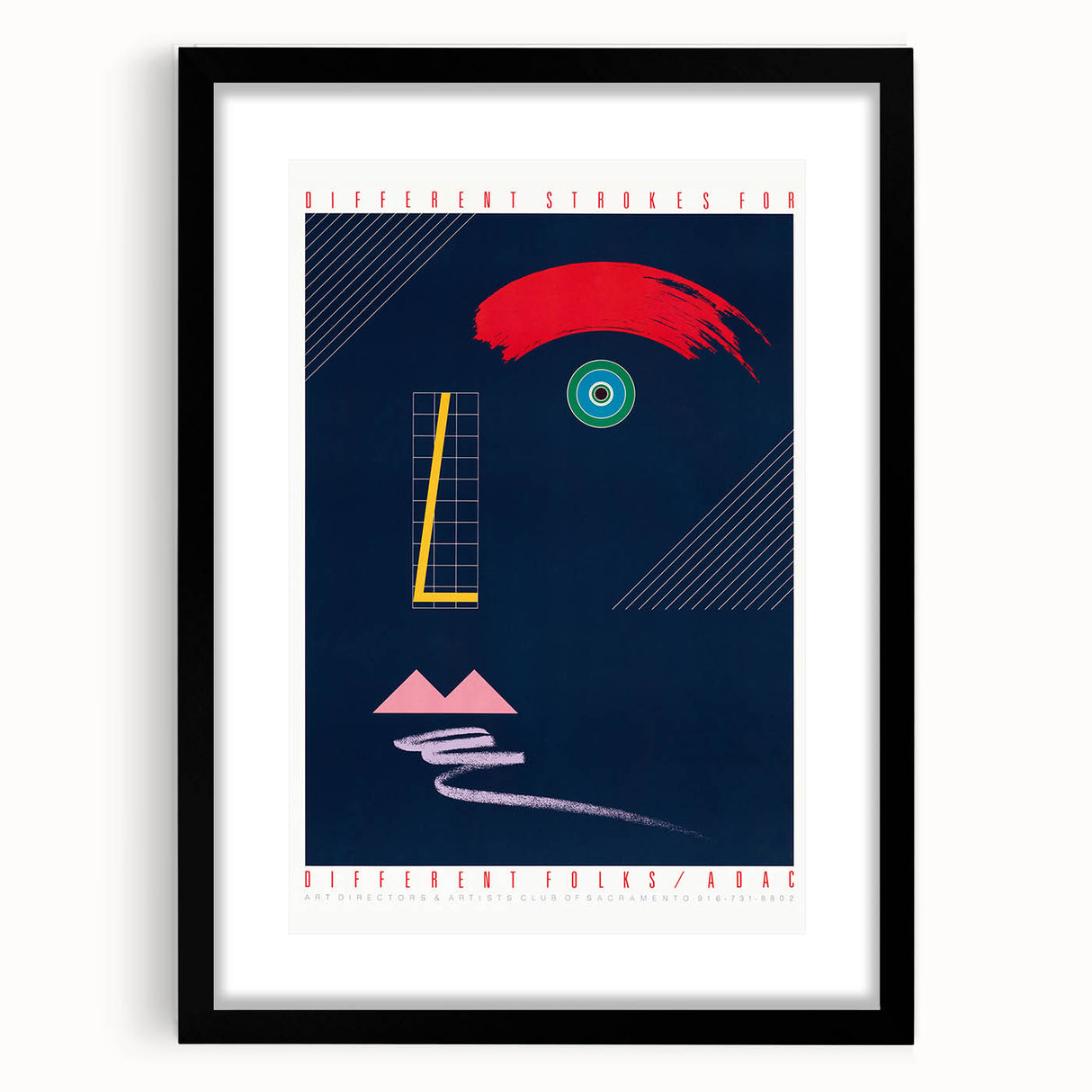 Abstract Modern Art Print - Bold Colors and Geometric Minimalist Design