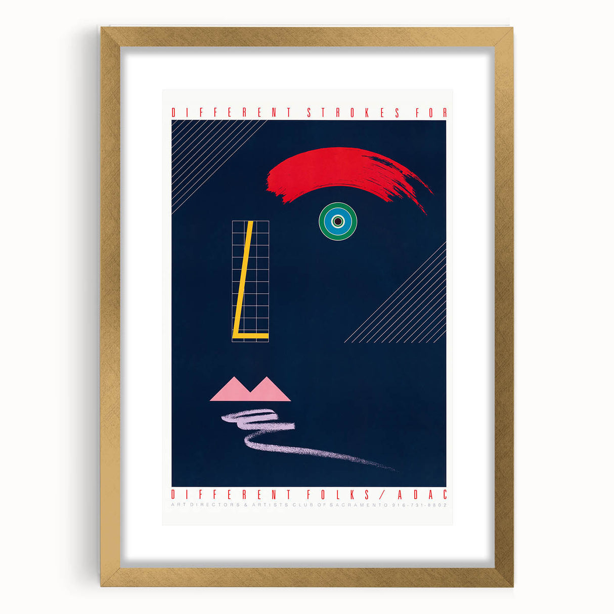 Abstract Modern Art Print - Bold Colors and Geometric Minimalist Design
