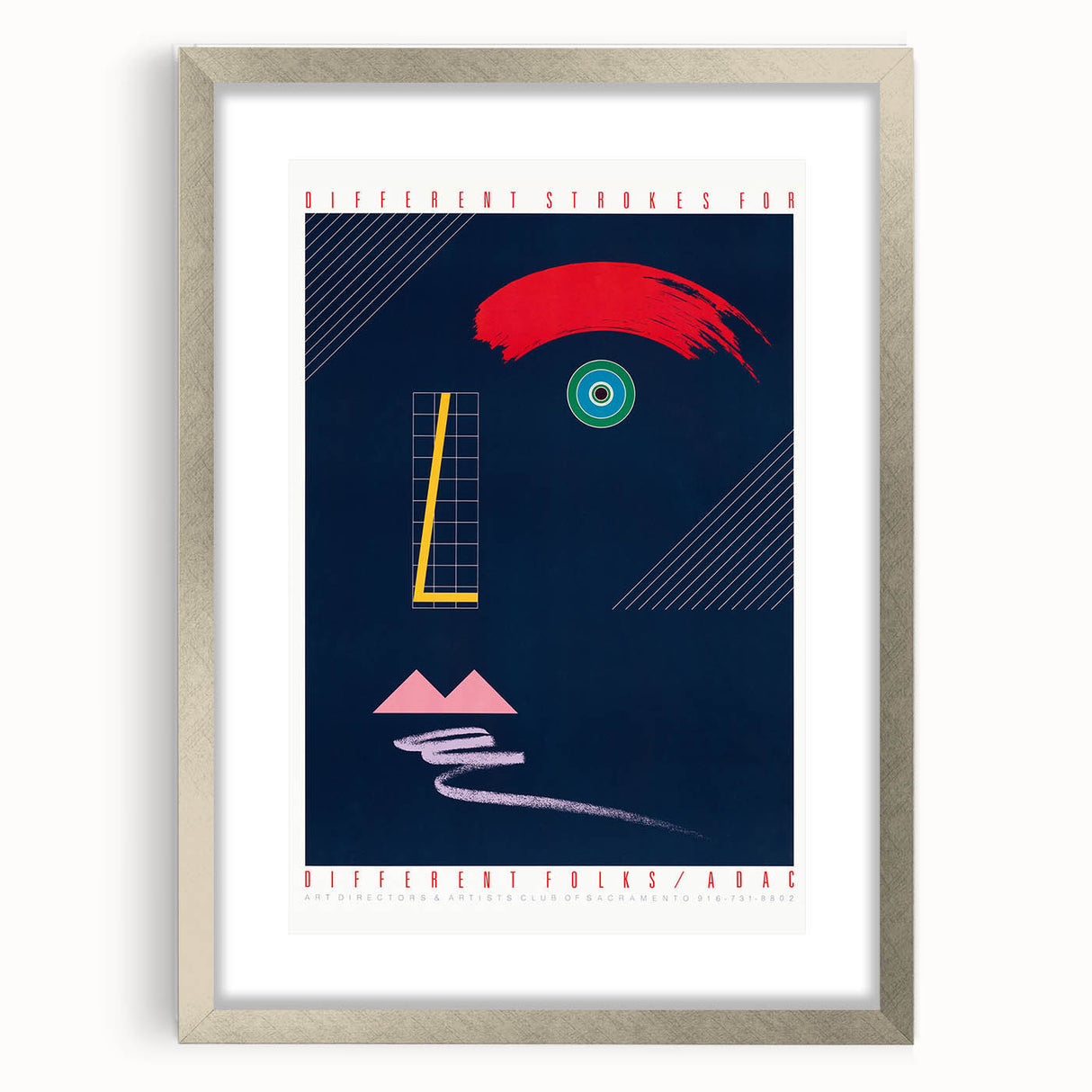 Abstract Modern Art Print - Bold Colors and Geometric Minimalist Design