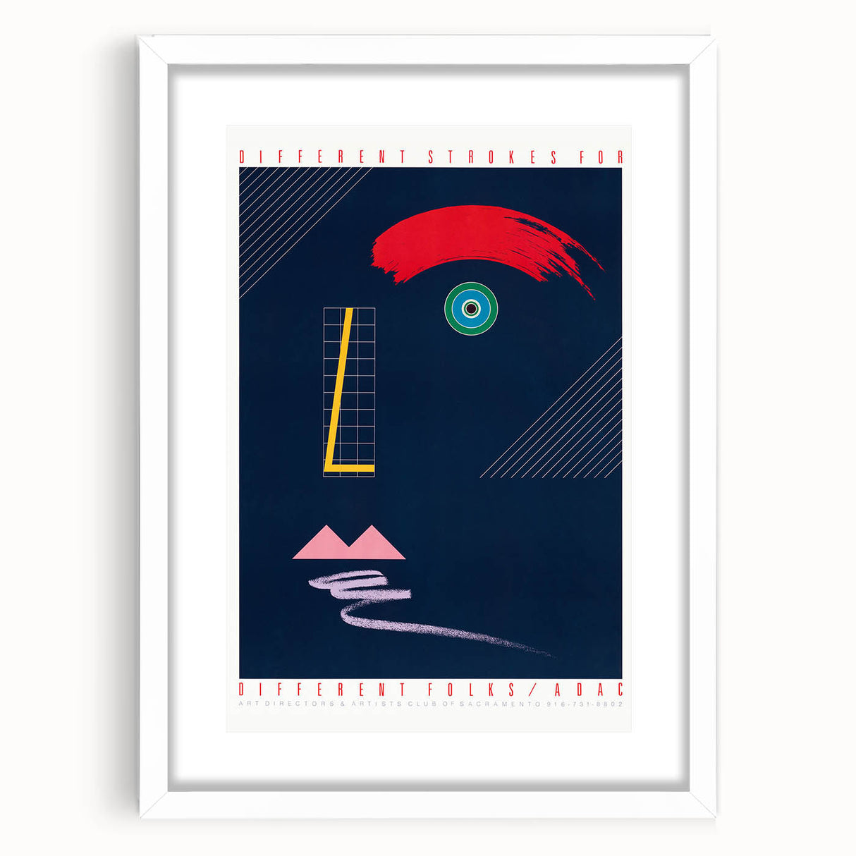 Abstract Modern Art Print - Bold Colors and Geometric Minimalist Design