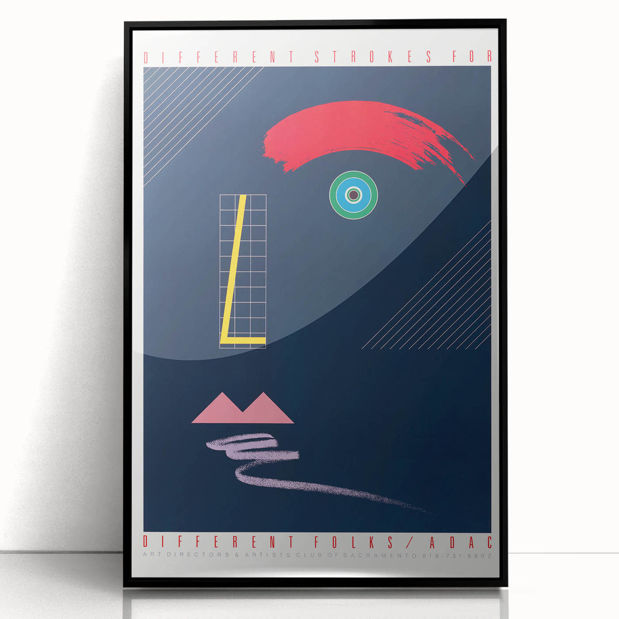 Abstract Modern Art Print - Bold Colors and Geometric Minimalist Design