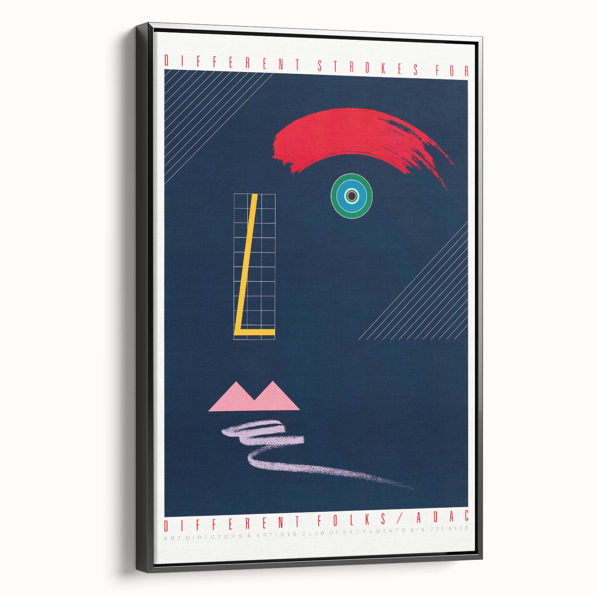 Abstract Modern Art Print - Bold Colors and Geometric Minimalist Design