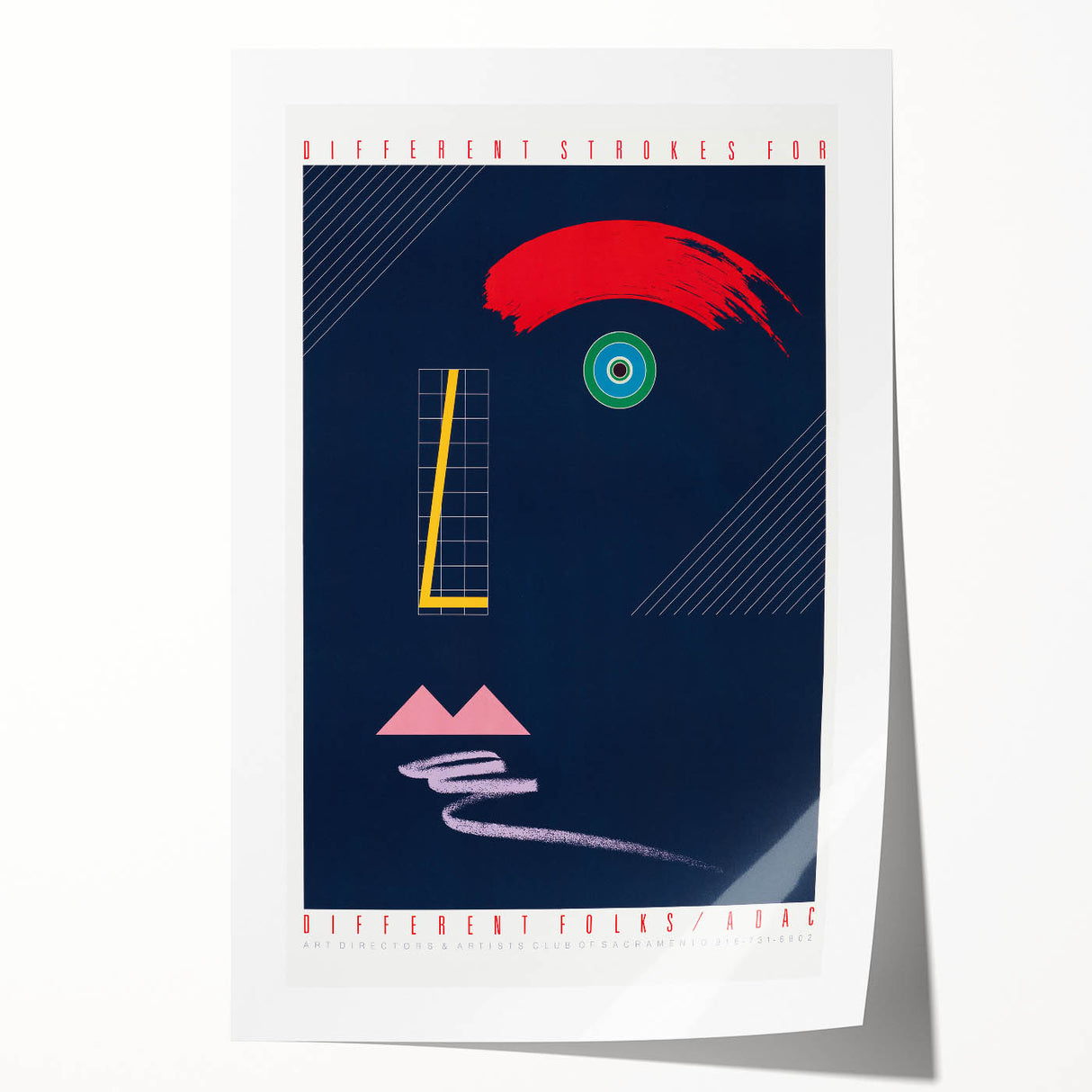 Abstract Modern Art Print - Bold Colors and Geometric Minimalist Design