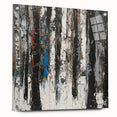 Textured Birch Forest – Modern Abstract Canvas & Framed Art