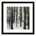 Textured Birch Forest – Modern Abstract Canvas & Framed Art