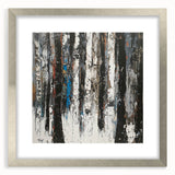 Textured Birch Forest – Modern Abstract Canvas & Framed Art