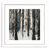Textured Birch Forest – Modern Abstract Canvas & Framed Art