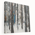 Textured Birch Forest – Modern Abstract Canvas & Framed Art