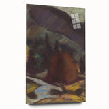 Modern Wall Art - Abstract Mountain Landscape with Earthy Tones