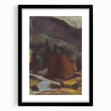 Modern Wall Art - Abstract Mountain Landscape with Earthy Tones