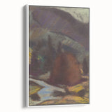 Modern Wall Art - Abstract Mountain Landscape with Earthy Tones