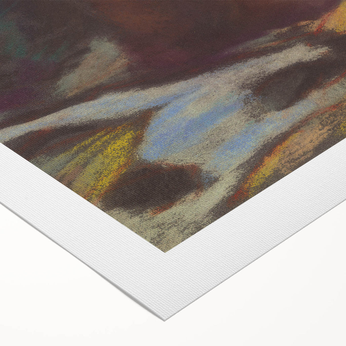 Modern Wall Art - Abstract Mountain Landscape with Earthy Tones