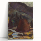Modern Wall Art - Abstract Mountain Landscape with Earthy Tones