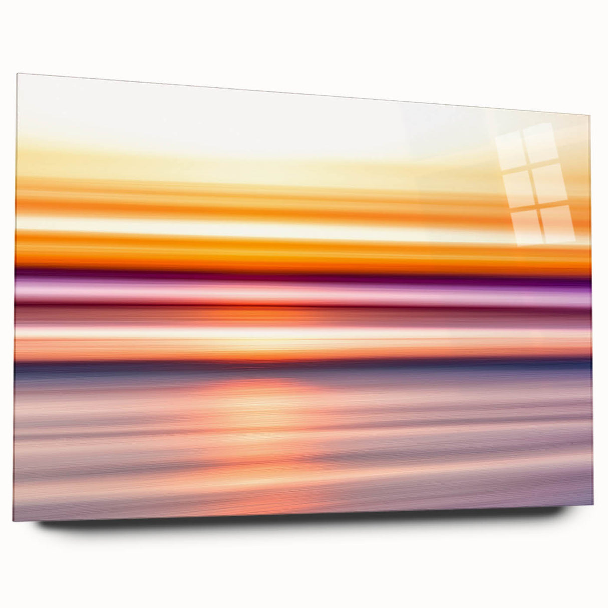 Sunset Light Streaks – Dynamic Abstract Color Motion Wall Art
