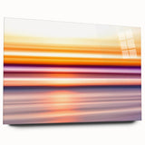 Sunset Light Streaks – Dynamic Abstract Color Motion Wall Art