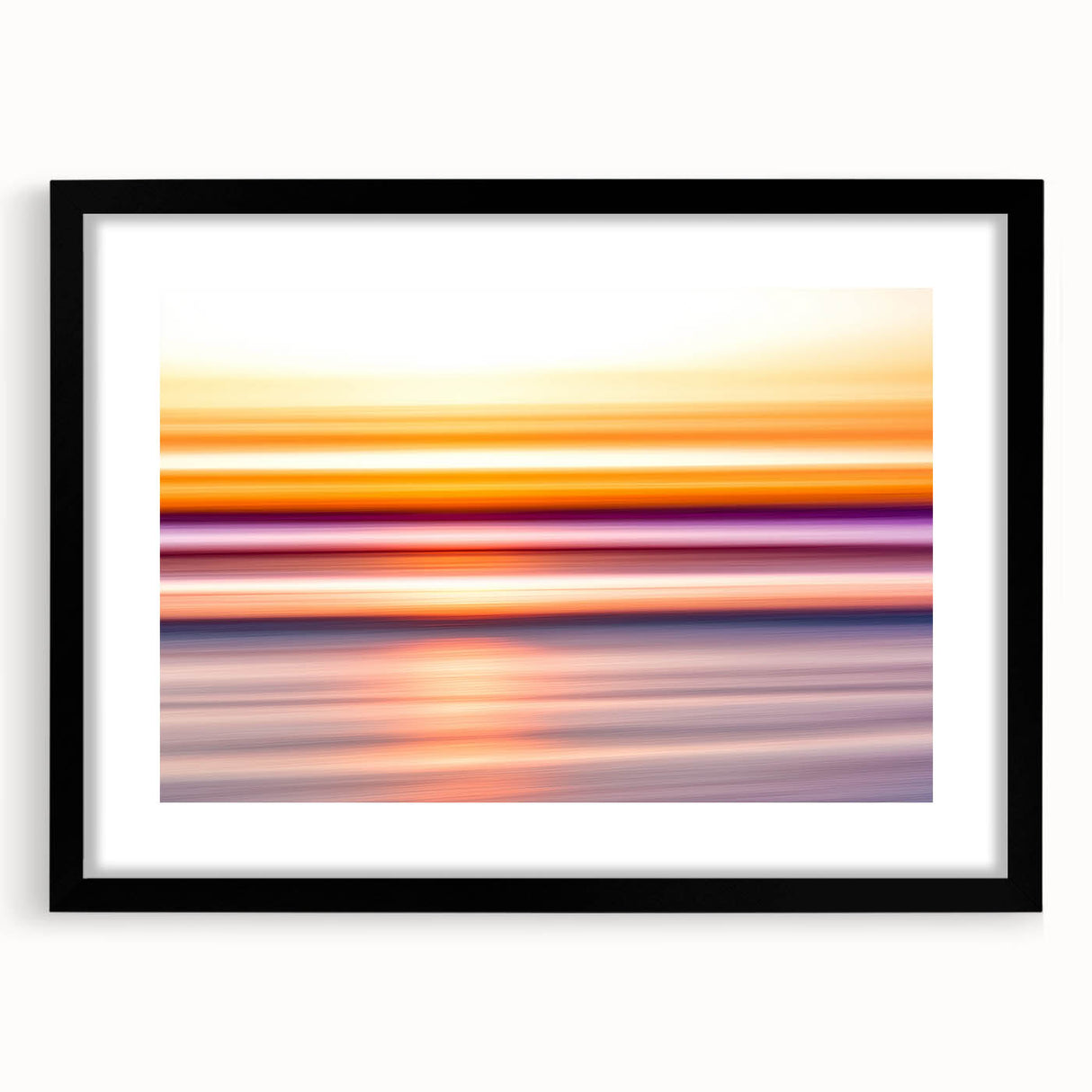 Sunset Light Streaks – Dynamic Abstract Color Motion Wall Art