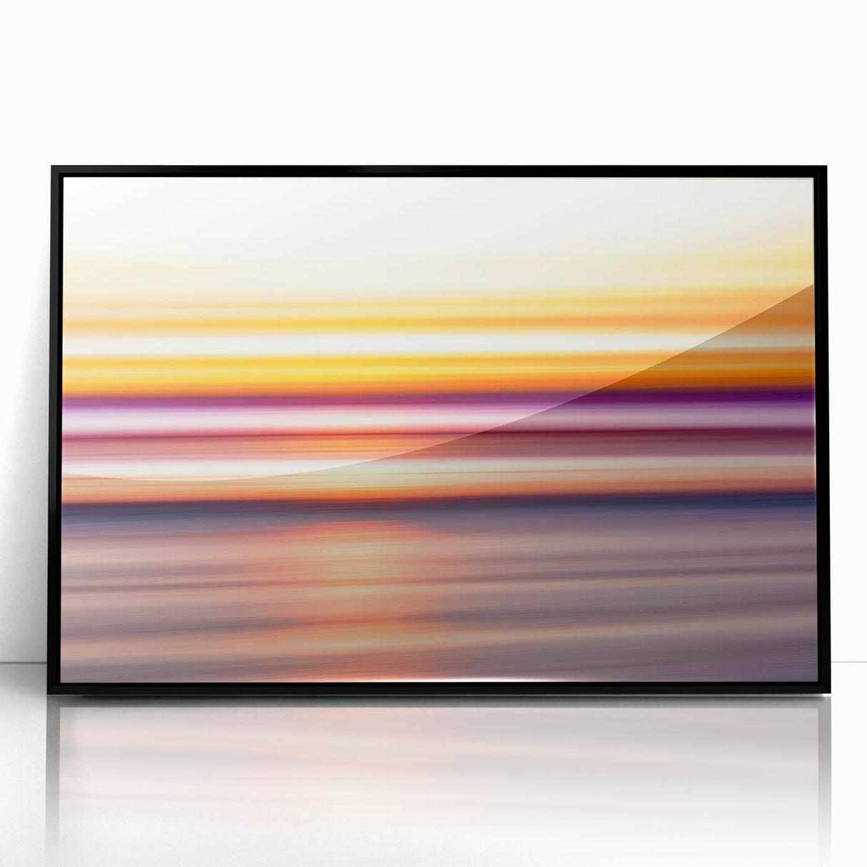 Sunset Light Streaks – Dynamic Abstract Color Motion Wall Art