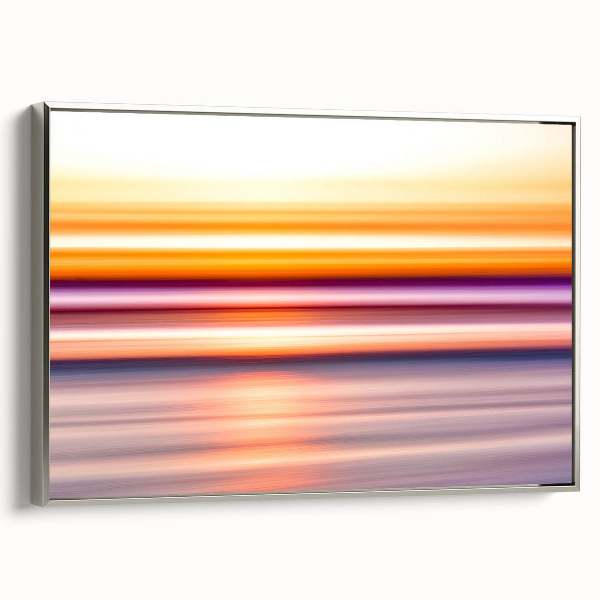 Sunset Light Streaks – Dynamic Abstract Color Motion Wall Art