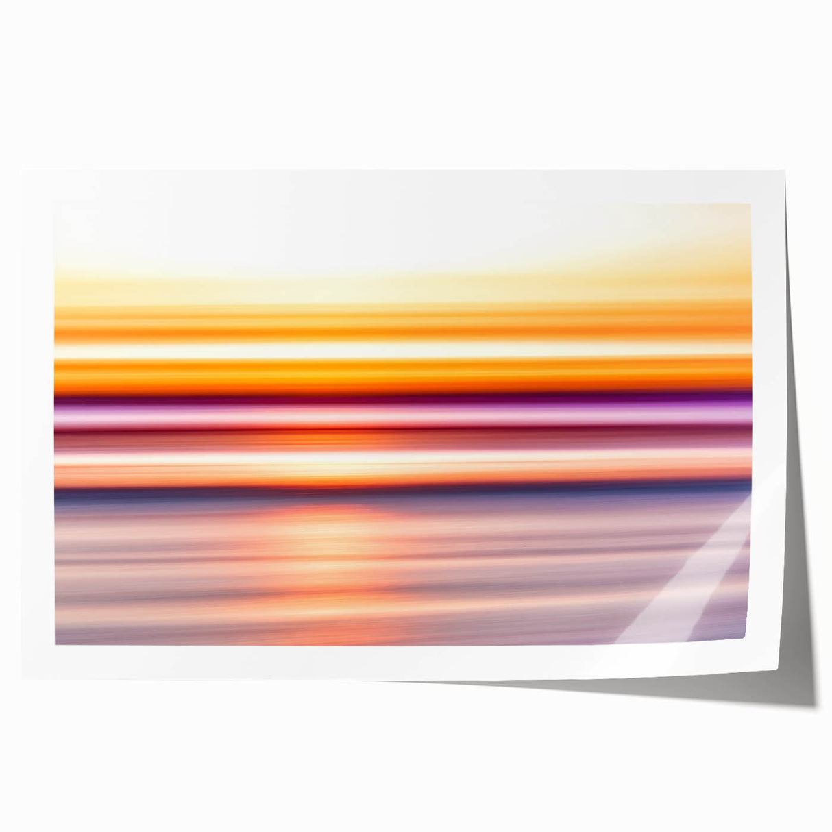 Sunset Light Streaks – Dynamic Abstract Color Motion Wall Art