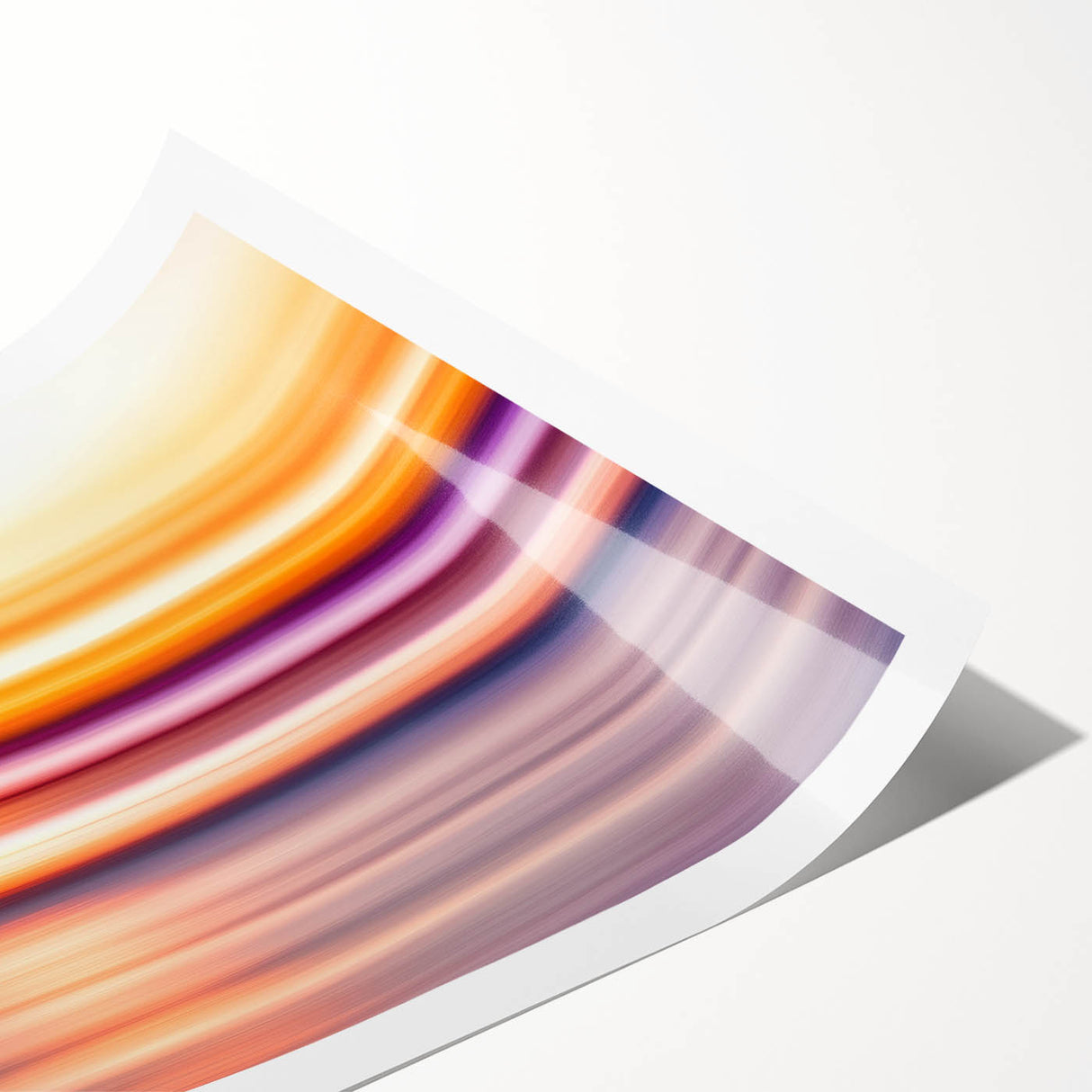 Sunset Light Streaks – Dynamic Abstract Color Motion Wall Art
