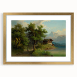 Famous Romantic Era Art: Alpine Landscape - Romanticism Canvas Print