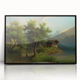 Famous Romantic Era Art: Alpine Landscape - Romanticism Canvas Print