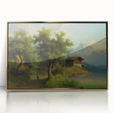 Famous Romantic Era Art: Alpine Landscape - Romanticism Canvas Print