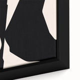 Canvas Art for Dining Area - Modern Black and Beige Print