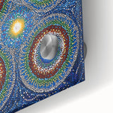 Vibrant Mandala Dot Art – Modern Living Room Canvas Wall Art