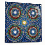 Vibrant Mandala Dot Art – Modern Living Room Canvas Wall Art