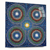 Vibrant Mandala Dot Art – Modern Living Room Canvas Wall Art