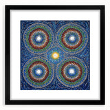 Vibrant Mandala Dot Art – Modern Living Room Canvas Wall Art