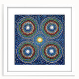 Vibrant Mandala Dot Art – Modern Living Room Canvas Wall Art