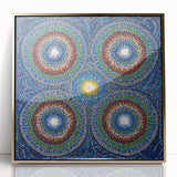 Vibrant Mandala Dot Art – Modern Living Room Canvas Wall Art
