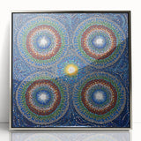Vibrant Mandala Dot Art – Modern Living Room Canvas Wall Art