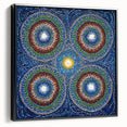 Vibrant Mandala Dot Art – Modern Living Room Canvas Wall Art