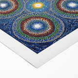 Vibrant Mandala Dot Art – Modern Living Room Canvas Wall Art