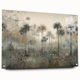 Misty Palm Forest Office Wall Art – Modern Corporate Decor