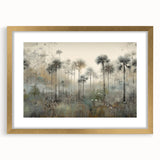 Misty Palm Forest Office Wall Art – Modern Corporate Decor