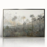 Misty Palm Forest Office Wall Art – Modern Corporate Decor