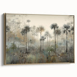 Misty Palm Forest Office Wall Art – Modern Corporate Decor