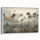Misty Palm Forest Office Wall Art – Modern Corporate Decor